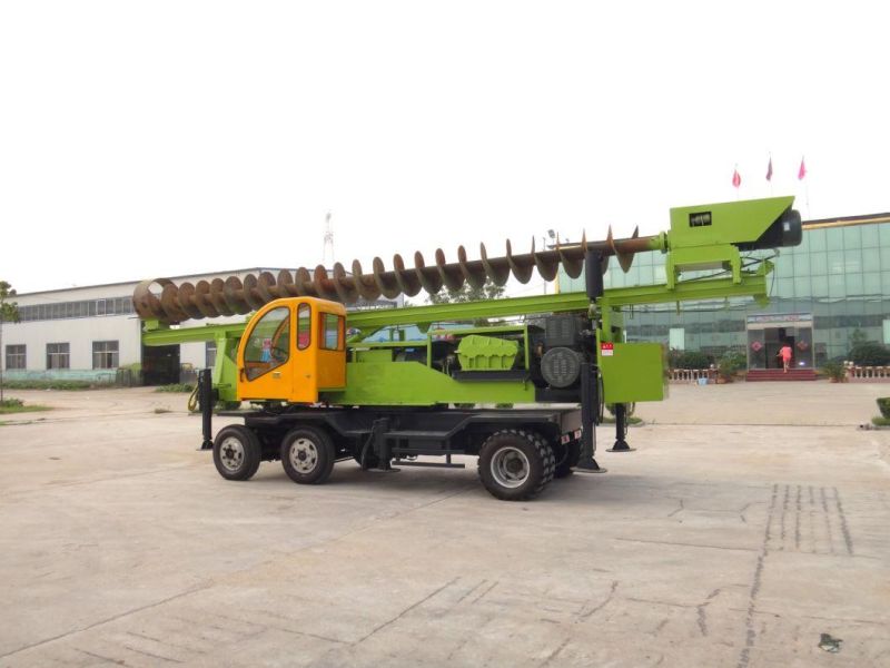 Wheeled 360-8 Remote Control Rock Drill Borehole Water Well Drilling Rig Economical Pilling Machine with Fast Pilling Speed