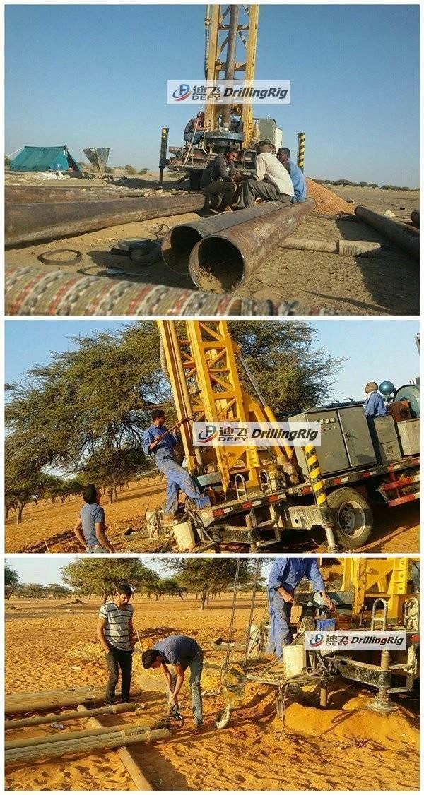 Large Diameter Trailer Mounted Borehole Water Drilling Machine Price