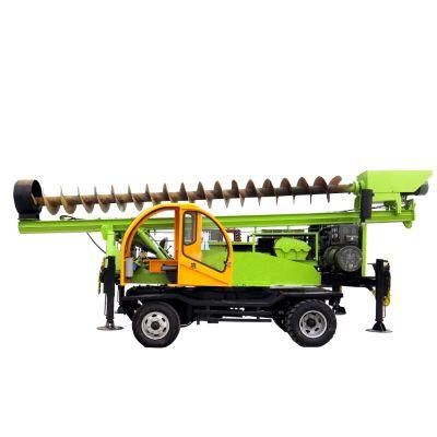 Wheeled 360-6 Hydraulic Wheel Water Drilling/Digging Machine for Foundation Pile Construction/Engineering /Borehole Drill/Diamond Drilling
