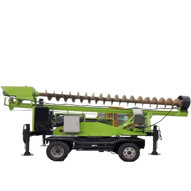 Cheap Wheeled 360-6 Diesel Powered Fence Post Pounder Guardrail Pile Driver