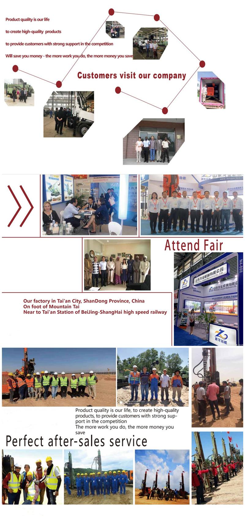 Factory Price Hydraulic Water Bore Well Drilling Rig Drilling Machine