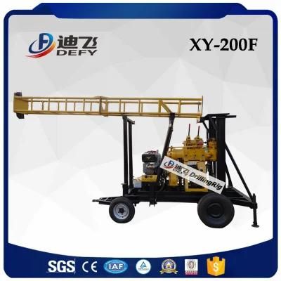 2022 Hot Sale Xy-200f 200m Water Well Drilling Rig, Used Borehole Drilling Machine for Sale