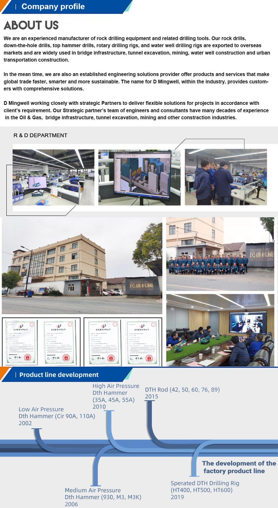 Dminingwell Hot Selling Design High Efficiency Drill Rig Selling Drill Rig DTH Drill Rig