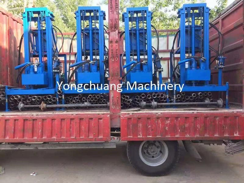 Hydraulic Water Well Drilling Machine for 100m with Electric Starter Function