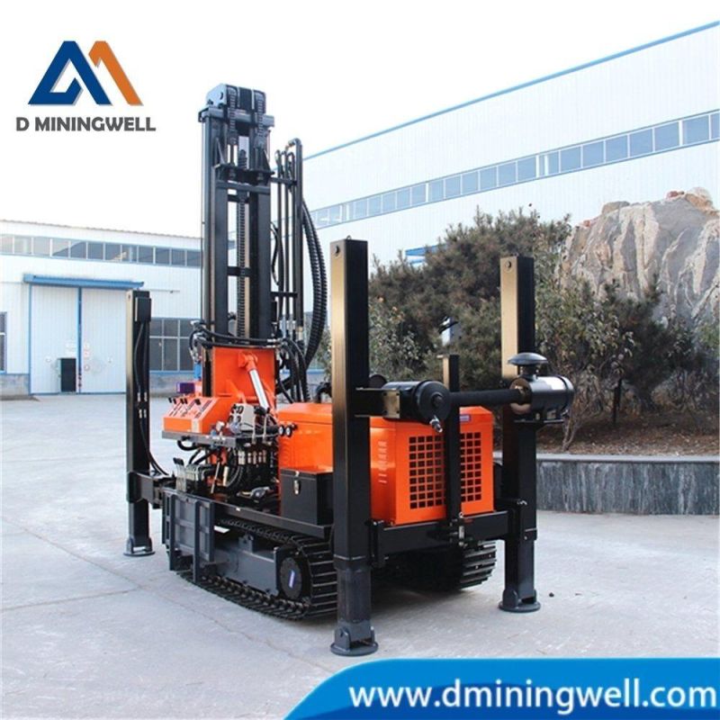 Dminingwell Mwx180 Crawler Pneumatic Water Well Drilling Rig 180m Civil Well Drilling Rig Small Pneumatic Drill Car for Sale