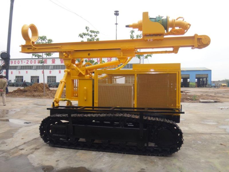 High Effciency Solar Power Photovoltaic Crawler Ground Drilling Pile Driver for Screw