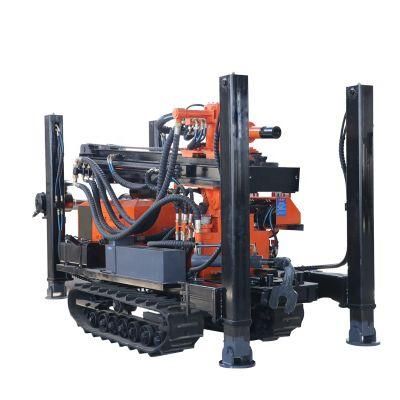100m, 150m, 200m, 300m, 350m, 600meters Steel Crawler Mounted Water Well Drilling Rig Machine Factory Price