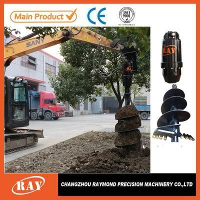 Ray Attachments CE Top Sales Backhoe Mini Excavator Attachment Hydraulic Earth Drill Auger for Sales