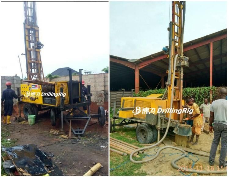 Borehole Drilling Machine 200m DTH Water Well Drill Rig for Sale
