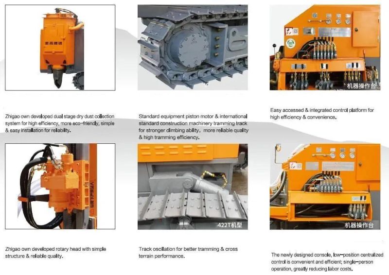 Mine Drilling Machinery Automatic Crawler Integrated DTH Drilling Rig