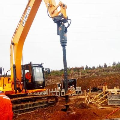 Hydraulic Ray Post Hole Earth Auger Drill Attachment for Skid Steer Loader