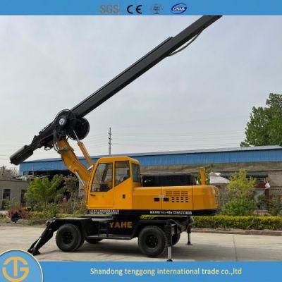 Wheel Type Piling Machine Borehole DTH Rotary Drill/Drilling Rig