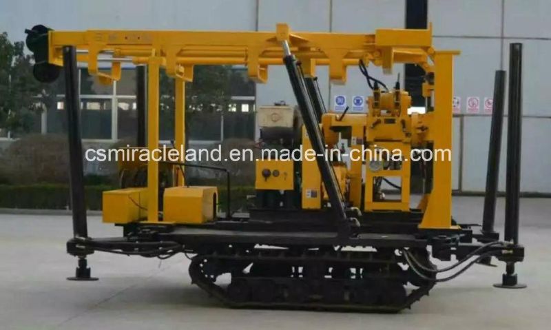 200m Crawler Mobile Rotary Water Well Borehole Drilling Machine with Hydraulic Tower (XY-200Y)