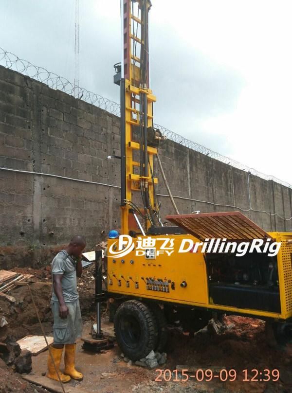 Portable 150m Hydraulic DTH Rock Drill Machine Drilling Rig