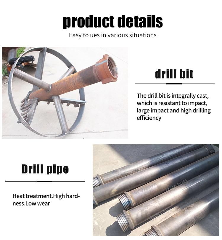 Big Hole 200m Depth Hydraulic Water Well Rotary Drilling Machine