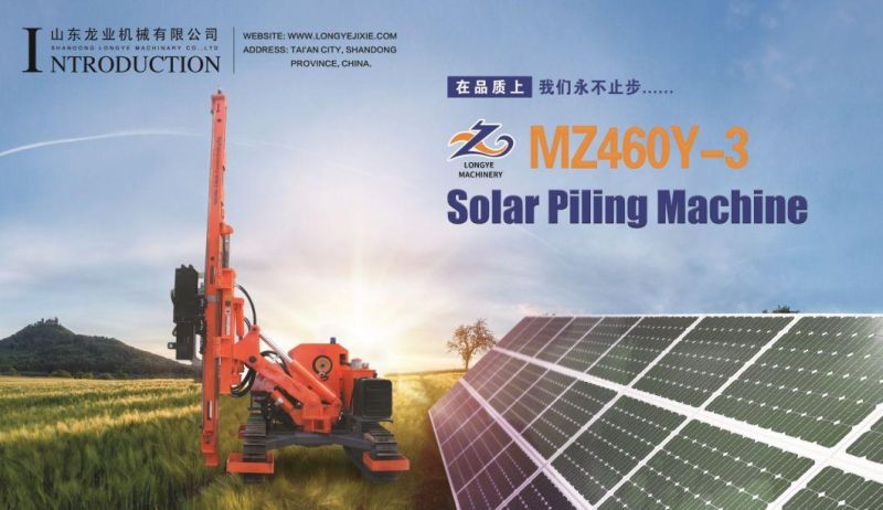 Hydraulic Ground Screw Pile Driver for PV Project