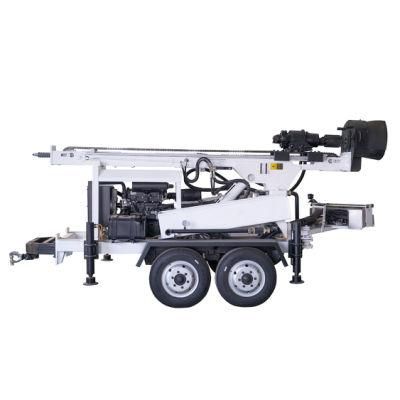 200m Hot Sale Full Hydraulic Trailer Drilling Rig