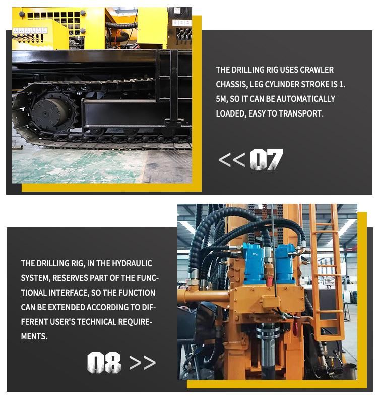 300 Meters Equipment Pneumatic Air Deep Water Well Drilling