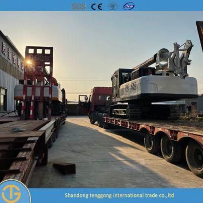 Hammer Construction Auger Crawler Pile Driver Drilling Dr-90 Rig Machine for Free Can Customized Price