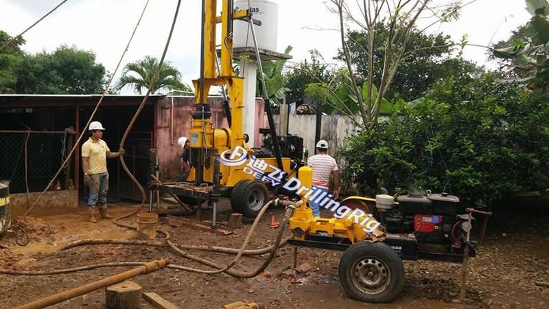 2022 Hot Sale 300-600m Trailer Mounted Used Water Borehole Drilling Rig Machine