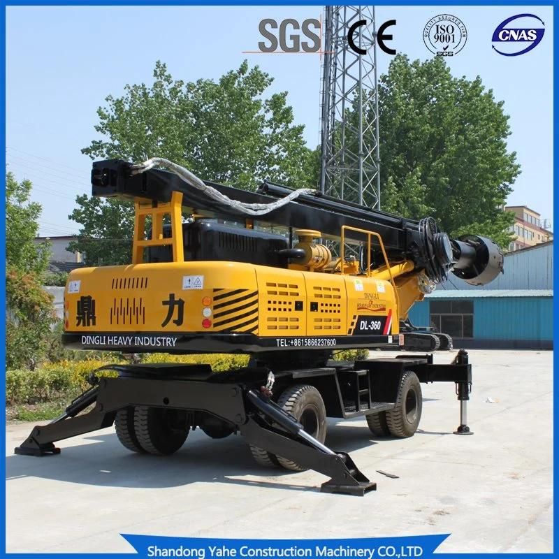 Wheeled Pile Driver Can Reach 20m for House Engineering