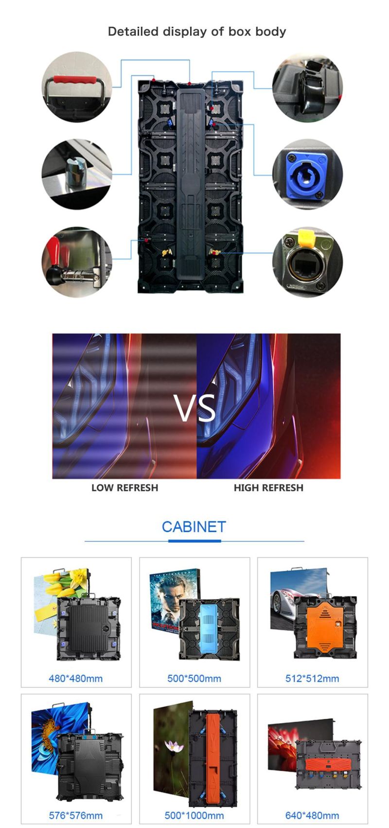 Outdoor P3.91 Video Wall Screen Indoor Spliced LED Ad Player