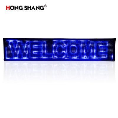 Professional Production P10 Semi-Outdoor Blue Window Rolling Letters LED Display