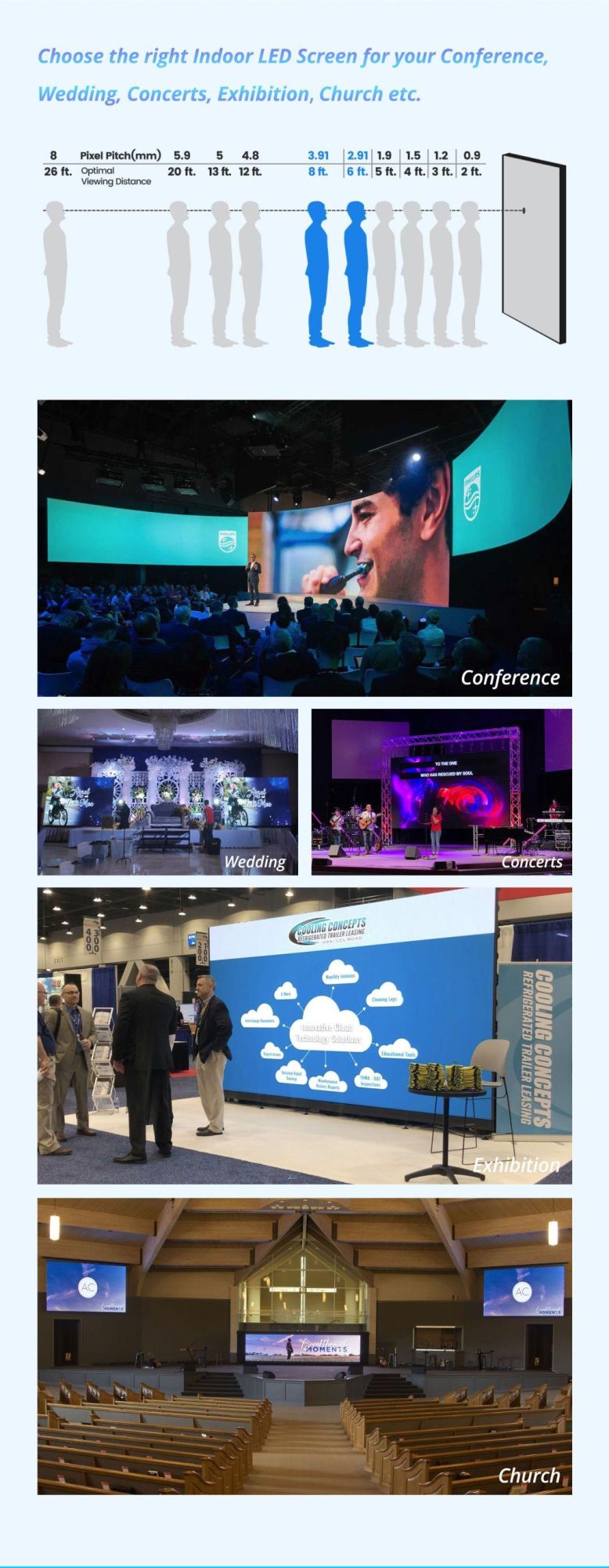 Windows Video Display, Segment Fws Cardboard, Wooden Carton, Flight Case China LED Display