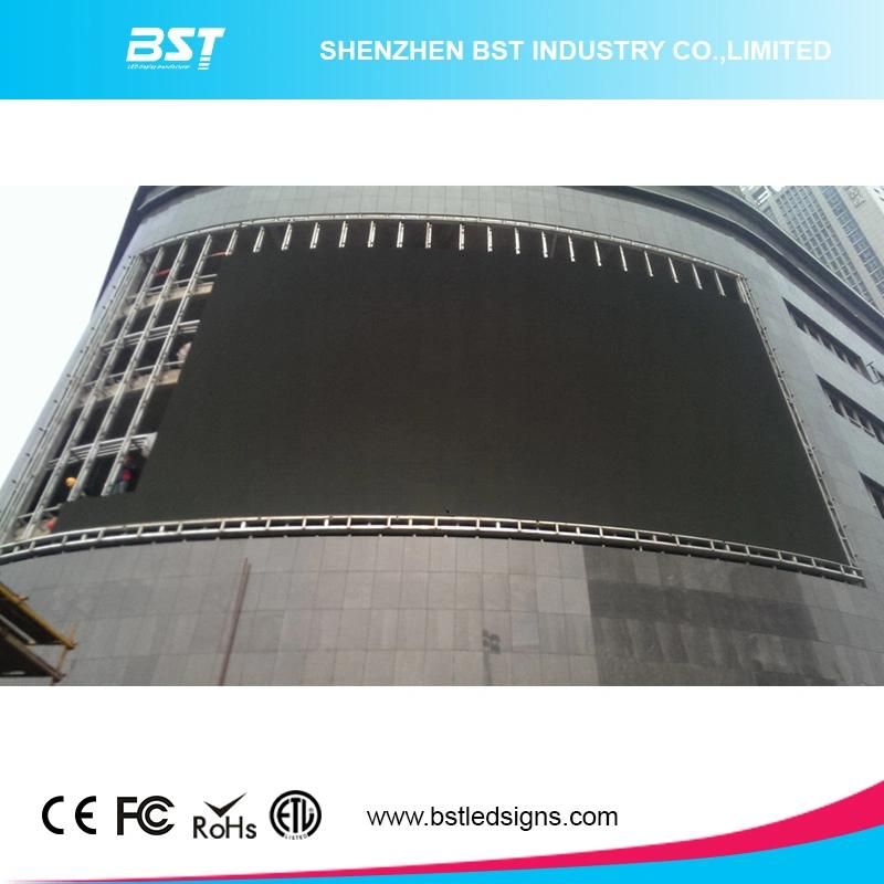 Evergy Saving P6 SMD Outdoor Full Color Curved LED Video Wall for Commercial Adertising