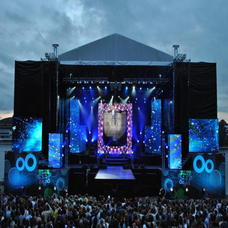 High Brightness P3.91 P4.81 Outdoor Rental Die-Casting Aluminum LED Display Screen