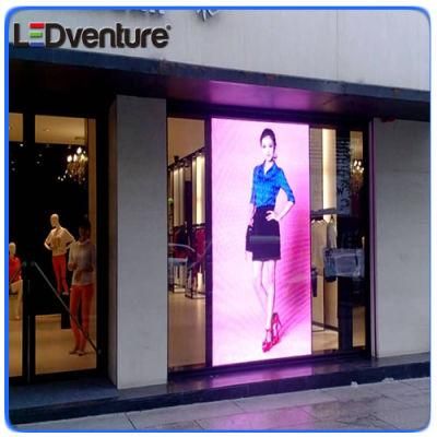 High Brightness Retail Store Window LED Advertising Display Screen