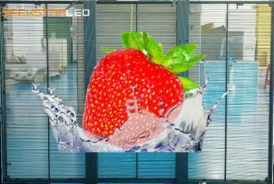 Light Weight LED Advertising Transparent Display Screen P3.91-7.81