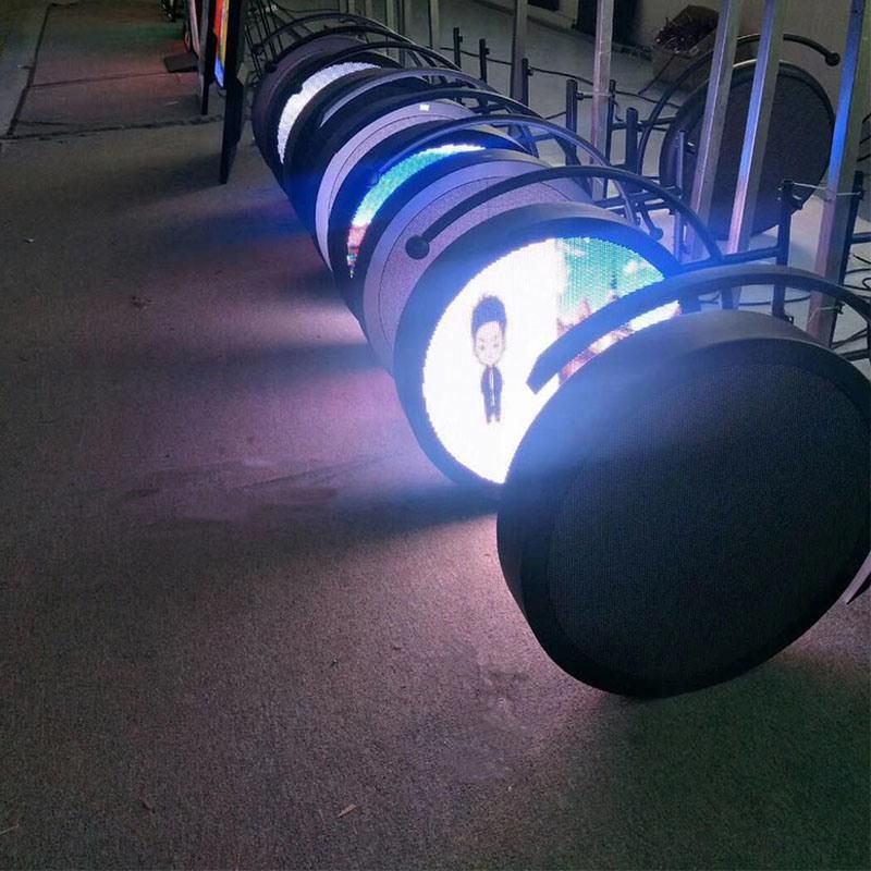 P4mm Double Side Round Logo LED Display