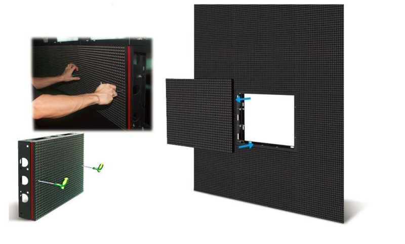 High Brightness Outdoor P10 LED Video Wall for Advertising