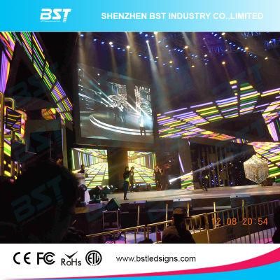 P5.95mm SMD 2727 RGB Waterproof LED Video Wall Rental with 500 X 1000mm Cabinet