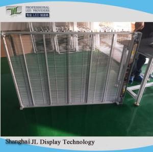 Indoor Outdoor Full Color P5.2/6.2/8.9/10.4/12.5/15.6 Transparent/Glass/Window/Curtain LED Video Display Screen/Sign/Wall for Advertising