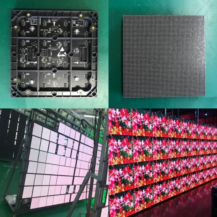 HD P2 P2.5 P3 P4 LED Panel Media Color Board