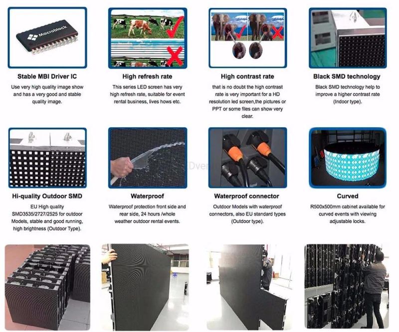 HD Pixel P1.95 Indoor Stage 500X500 Module LED Screen