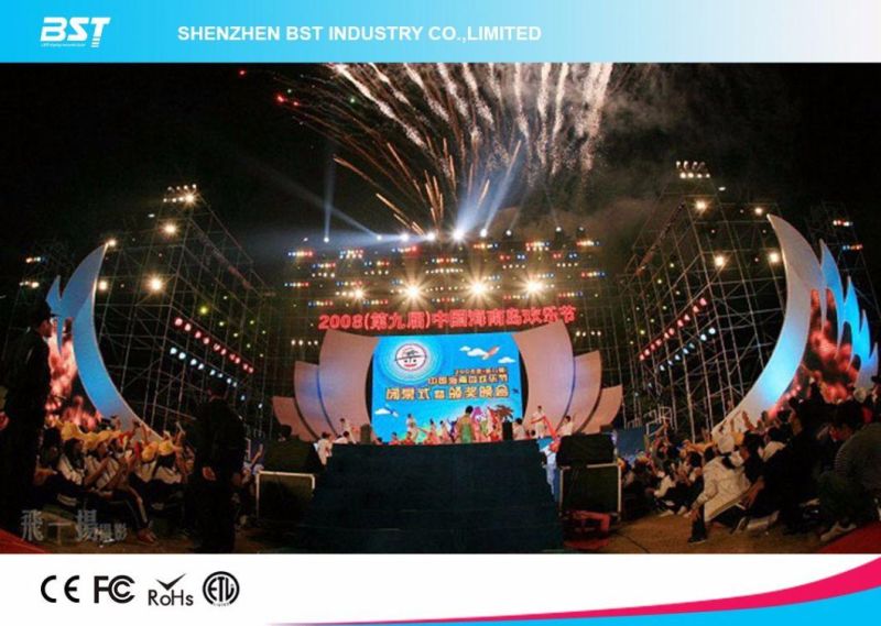 SMD Outdoor Stage Rental LED Video Wall Screen 1r1g1b Aluminium Die Casting Ultra Light HD P6.25