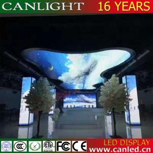 Creative Special Shape Curved Ceiling Cylinder LED Display Screen of Bar and Hotel