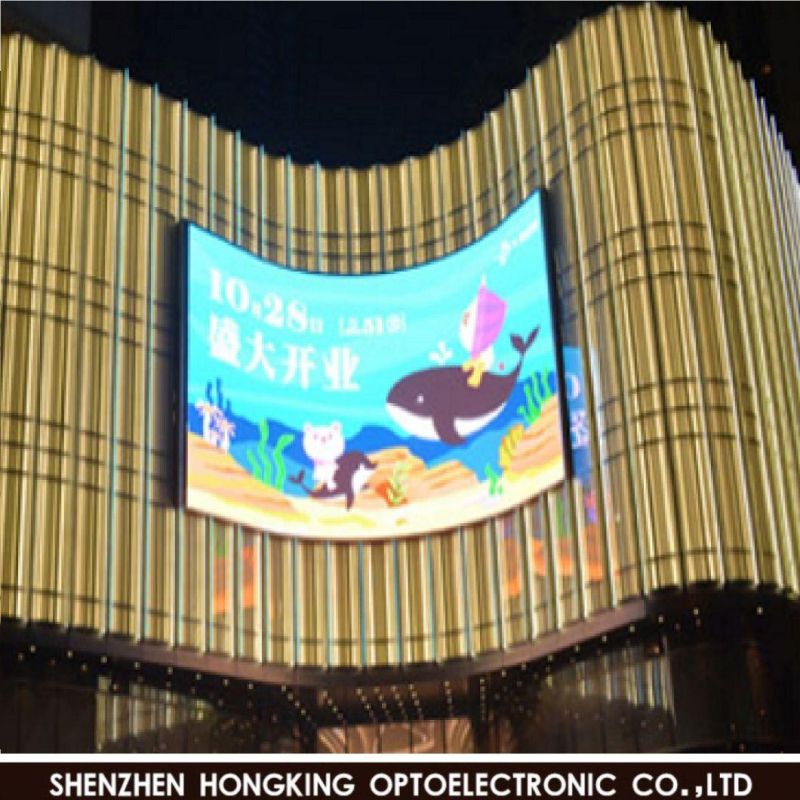 Street Lighting Pole Outdoor LED Display Screen P3