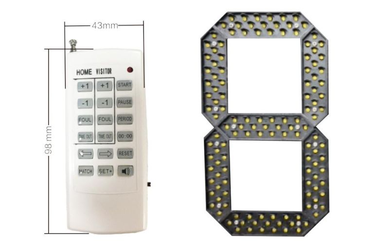 Indoor/Semi-Outdoor Usage RF Control LED Baseball Score Board