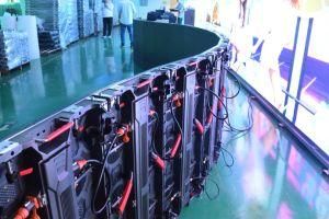 Indoor Flexible P3.91 LED Display with Curved Cabinet for Rental and Fixed Usage