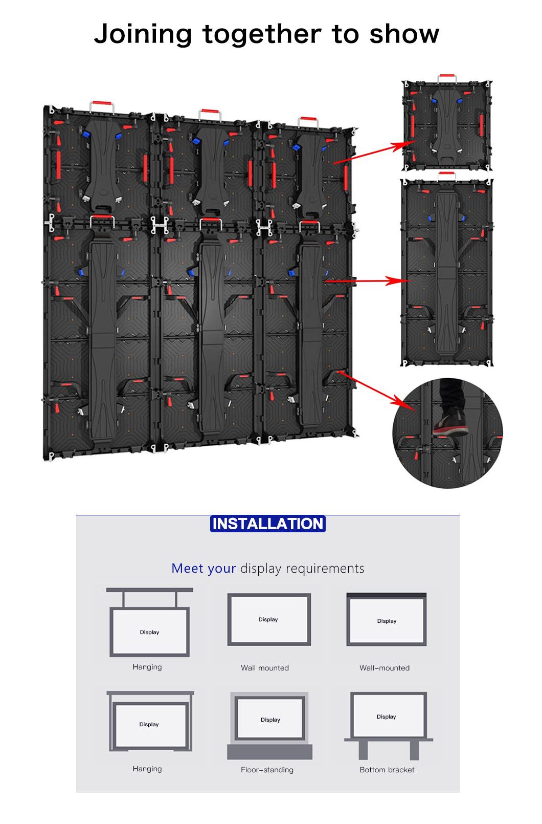 Outdoor P3.91 Video Wall Screen Indoor Spliced LED Ad Player