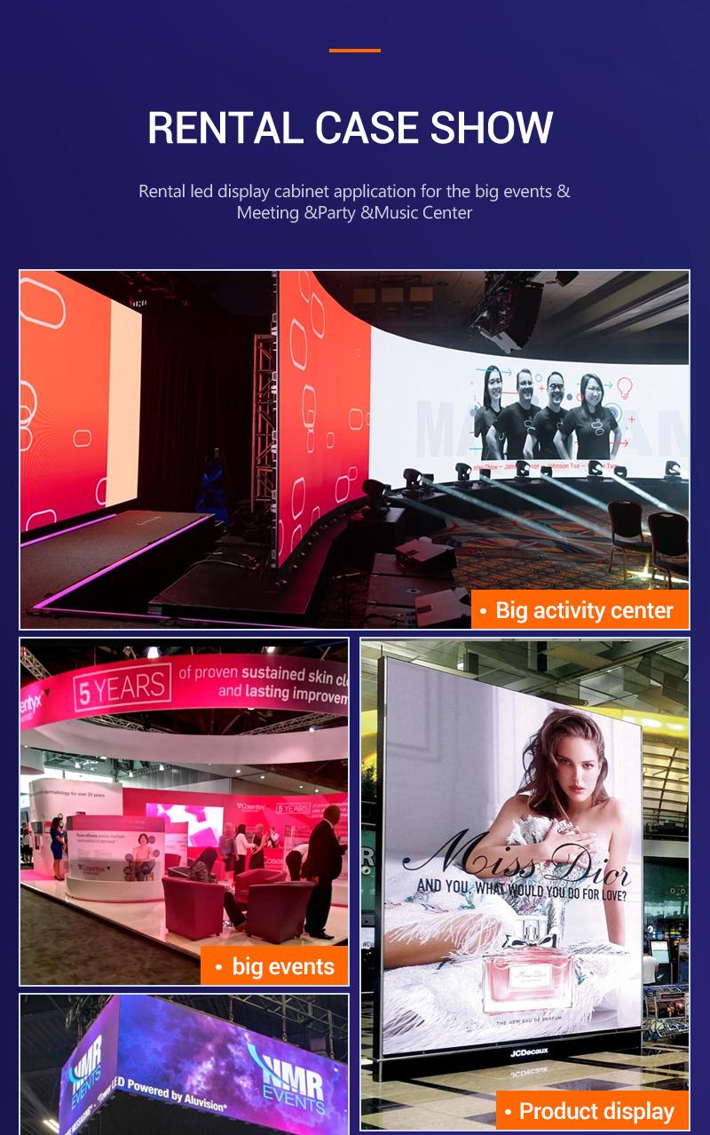 China High Quality P3.91 Indoor Outdoor Curved LED Display Screen for Rental