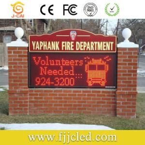 P10 Moving-Window Monochrome-Red Semi-Outdoor Message LED Sign Board
