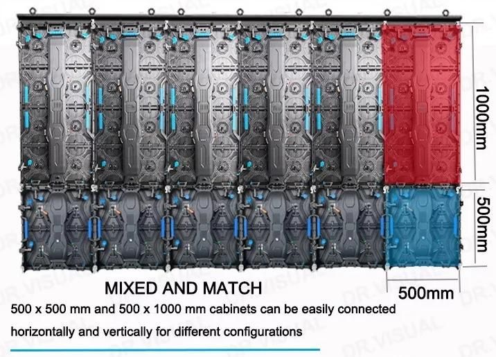 Top LED High Quality Rental P4.81 P3.91 Outdoor Video LED Display Pixel Customized Pantalla Empty Display Screen Cabinet