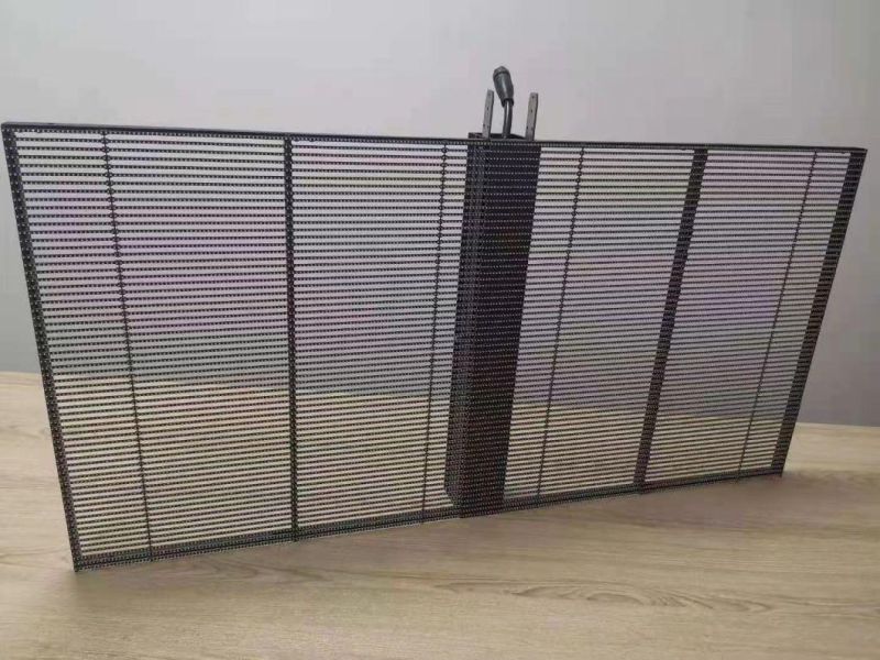 Indoor/ Outdoor P3.9-7.8 Full Color Transparent LED Display Screen SMD Curved LED Video Wall Glass LED Screen for Showcase
