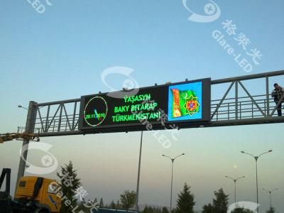P20 LED Digit Traffic Sign Highway Variable Message Board High Brightness Gantry Information LED Display Energy Visions Screen