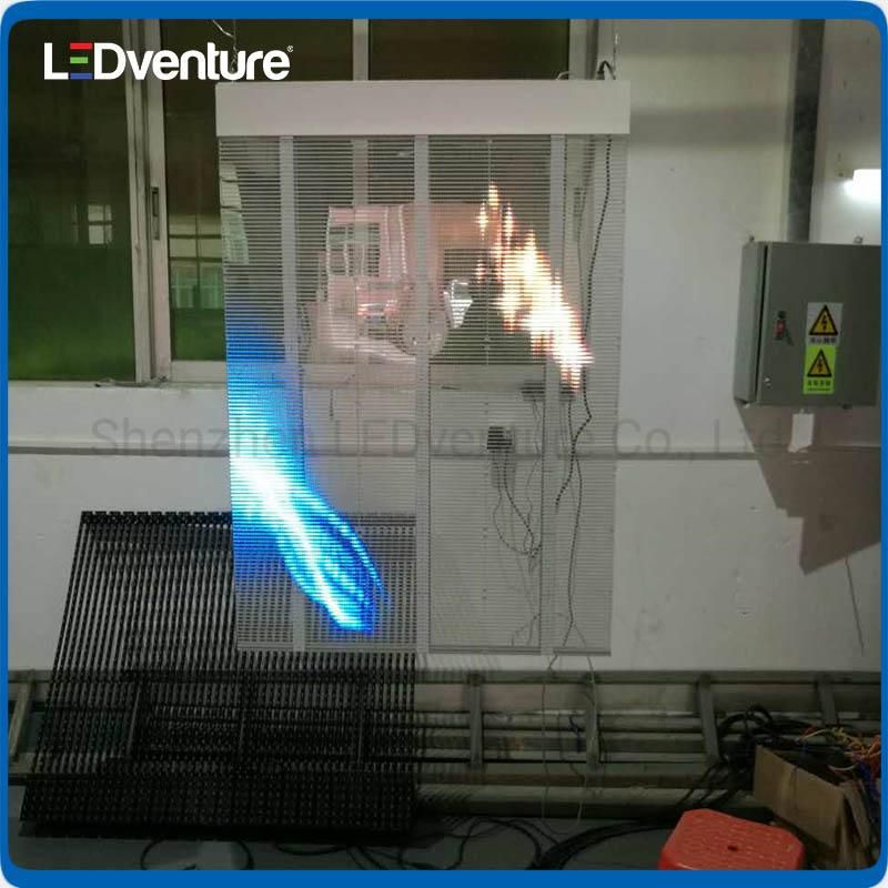 P7.81 Transparent Glass LED Sign